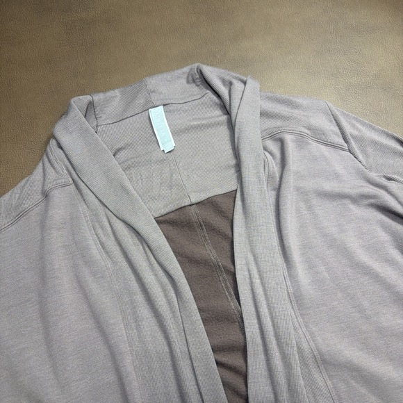 Athleta Sweaters - ATHLETA Long Duster Cardigan Open Sweater Sz Small Brown Fitted Sleeve Relaxed